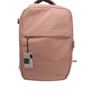 Taygeer Pink Travel Backpack Laptop Bag Carry On Water Resistant USB Port NEW